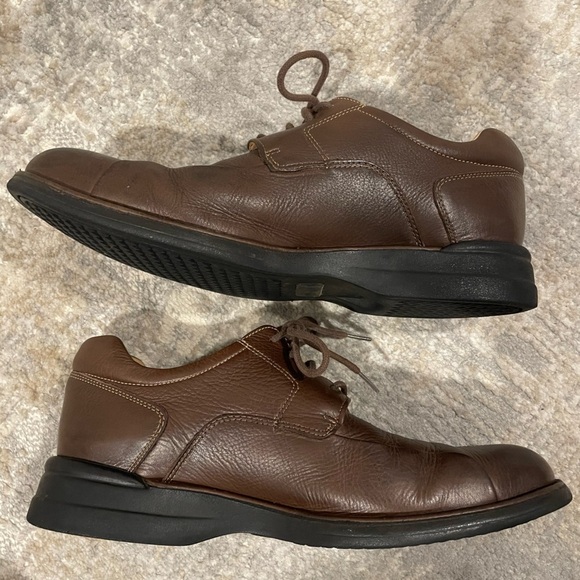 Johnston & Murphy Sheepskin Brown Leather Lace Up Shoes Brazil Size 9 #20-7723 main image 5